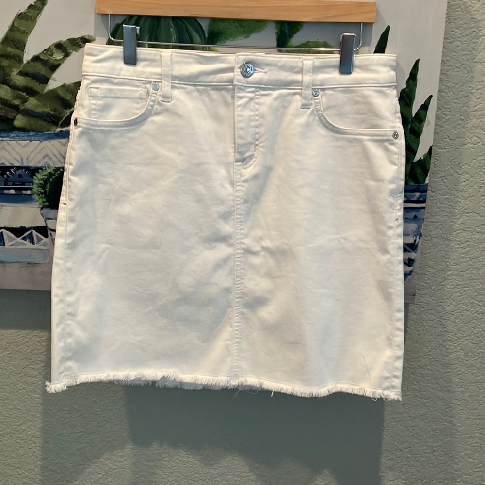 Tommy Bahama White Denim Midi Skirt - Picture 1 of 6